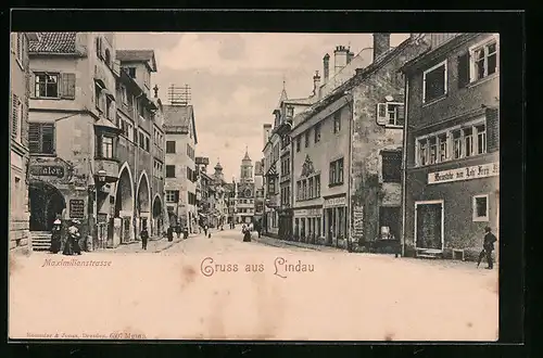 AK Lindau / Bodensee, Maximilianstrasse