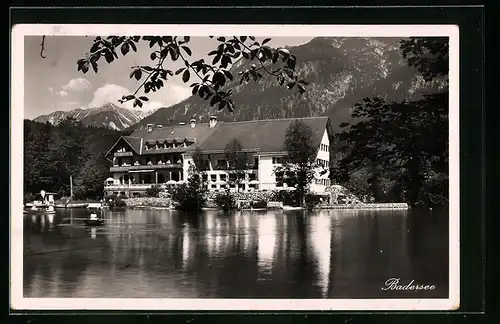 AK Garmisch-Partenkirchen, Hotel Badersee