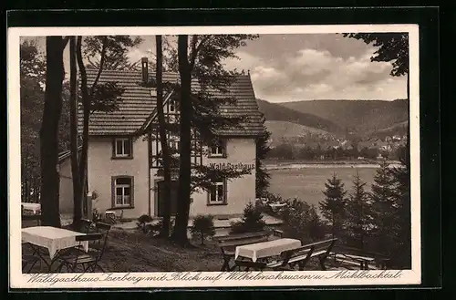 AK Wilhelmshausen, Waldgasthaus Iserberg und Mühlbachtal