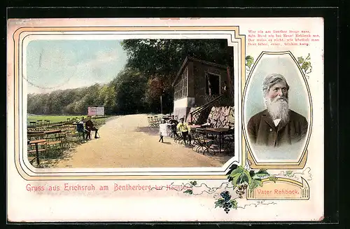 AK Benthe, Gasthaus Erichsruh am Bentherberg, Vater Rehbock