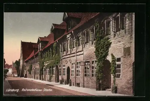 AK Lüneburg, Reitende-Diener-Strasse, Abendstimmung