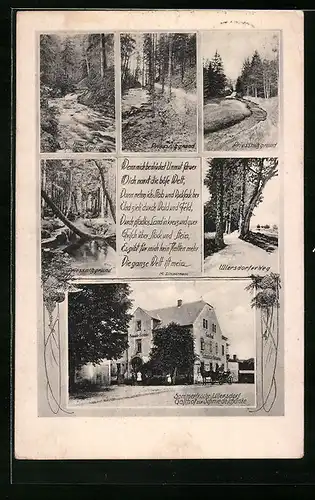 AK Ullersdorf, Gasthof zur Schmiedeschänke