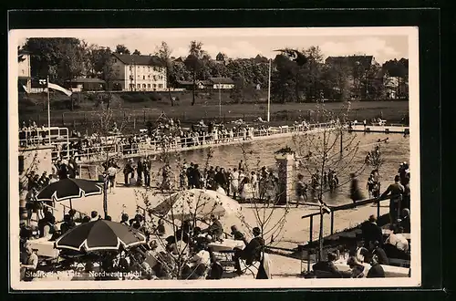 AK Pegnitz, Stadtbad Nordwestansicht