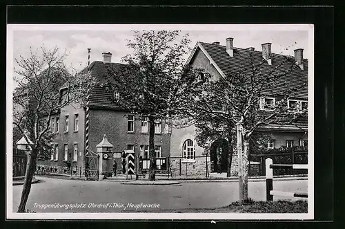 AK Ohrdruf i. Thür., Truppenübungsplatz mit Hauptwache