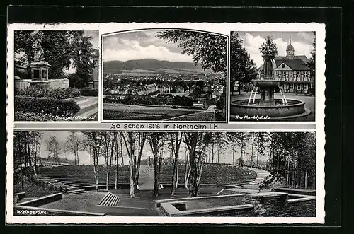 AK Northeim i. H., Kriegerdenkmal, Am Marktplatz, Weihestätte, Thingstätte