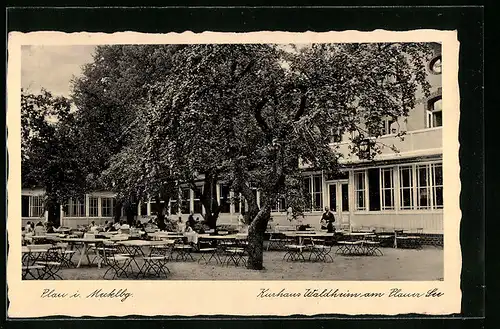 AK Plau i. Mecklbg., Kurhaus Waldheim am Plauer See