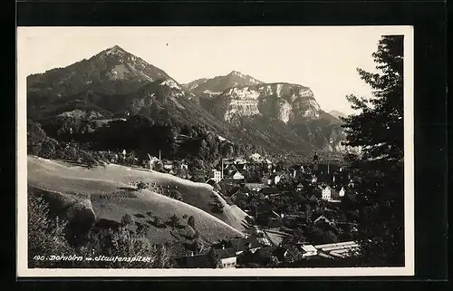 AK Dornbirn, Gesamtansicht mit Staufenspitze