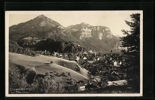 AK Dornbirn, Panorama mit Staufen