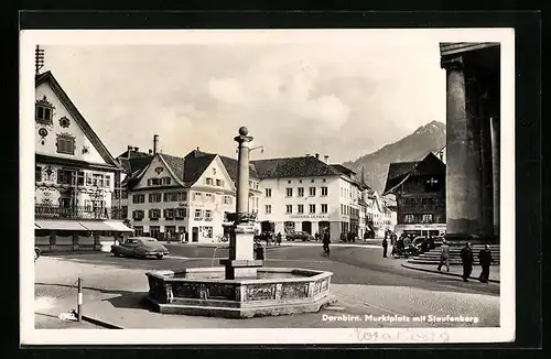 AK Dornbirn, Marktplatz mit Staufenberg