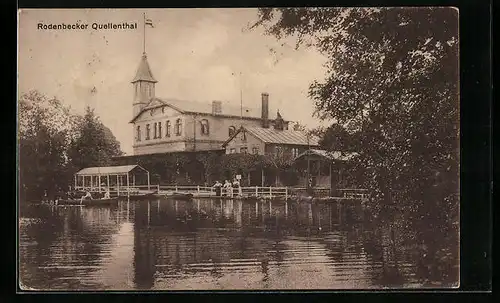 AK Hamburg-Rodenbek, Rodenbecker Quellental mit Hotel