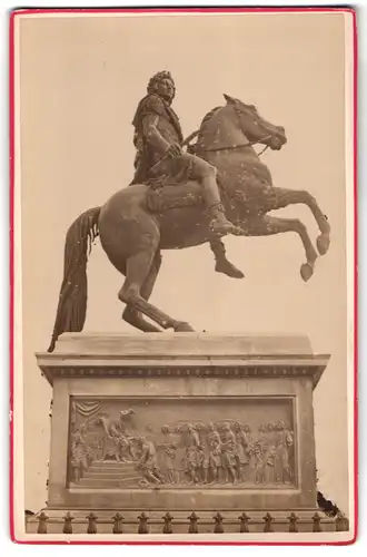 Fotografie Debitte & Herve, Paris, Ansicht Paris, Statue de Louis XIV, Place des Victorie