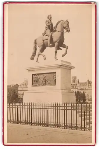 Fotografie Debitte & Herve, Paris, Ansicht Paris, Statue de Henri IV sur le Pont Neuf