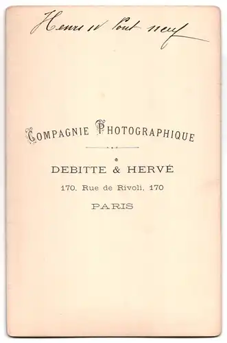 Fotografie Debitte & Herve, Paris, Ansicht Paris, Statue de Henri IV sur le Pont Neuf