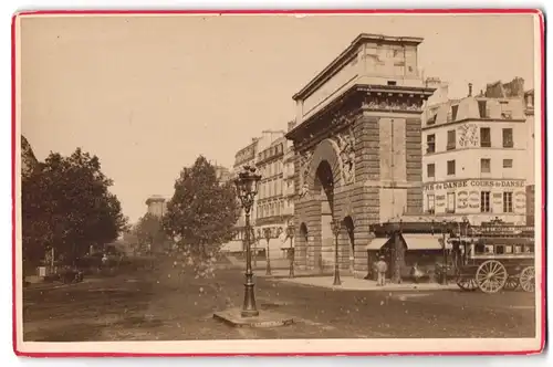 Fotografie Debitte & Herve, Paris, Ansicht Paris, vue de Port St. Martin avec Coche
