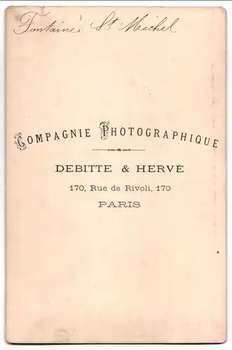 Fotografie Debitte & Herve, Paris, Ansicht Paris, Fontaine St. Michel