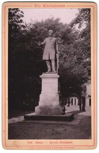 Fotografie Römmler & Jonas, Dresden, Ansicht Bonn, Partie am Arndt Denkmal