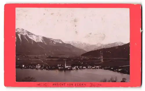 Fotografie Max Fackler, Bad Kreuth, Ansicht Egern, Blick über den See auf die Stadt