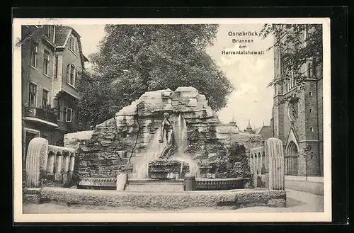 AK Osnabrück, Brunnen am Herrenteichswall