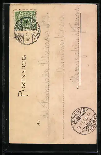 AK Friedberg i. H., Blick zum Adolfsturm