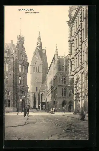 AK Hannover, Blick zur Marktkirche