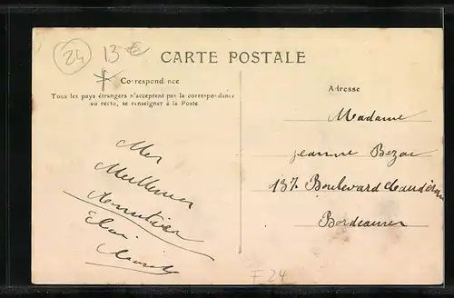 AK Thenon, la Mairie et la Place