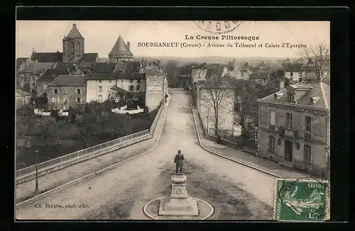 AK Bourganeuf, Avenue du Tribunal et Caisse d'Epargne
