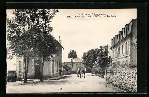 AK Camp de la Courtine, la Poste