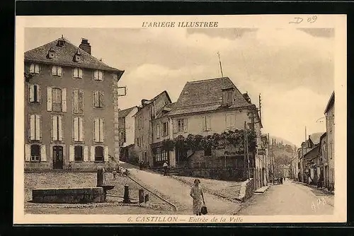 AK Castillon, Entrée de la Ville