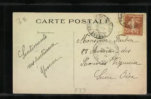 AK Secondigny-en-Gatine, Rue Principale