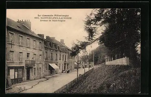 AK Saint-Sulpice-Laurière, Avenue de Saint-Sulpice