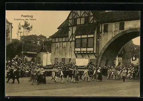 AK Hamburg, 16. Deutsches Bundesschiessen, Schützenfest, Festzug