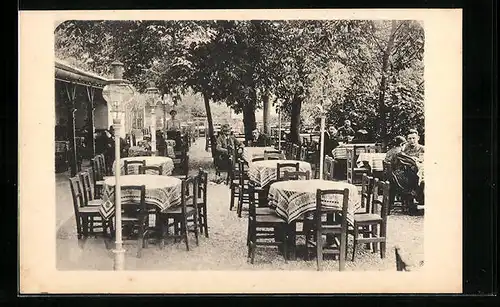 AK Ferdinand Stockinger, Gastwirt zum weissen Rössel, Wiener Prater, Grosse Zufahrtstrasse 20