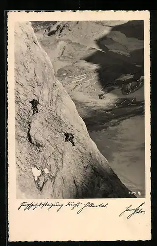 AK Zugspitzbesteigung durchs Höllental, Bergsteigen