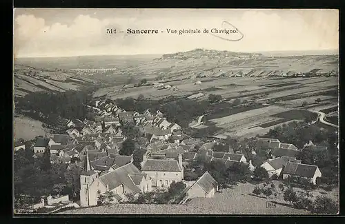 AK Sancerre, Vue générale de Chavignol