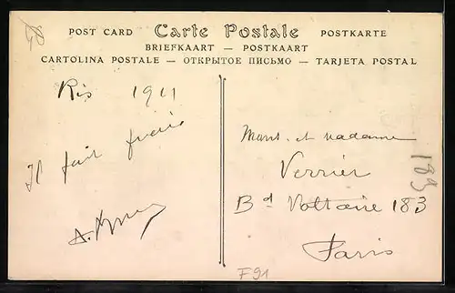 AK Ris-Orangis, Vue sur Champrosay