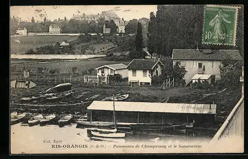 AK Ris-Orangis, Panorama de Champrosay et le Sanatorium