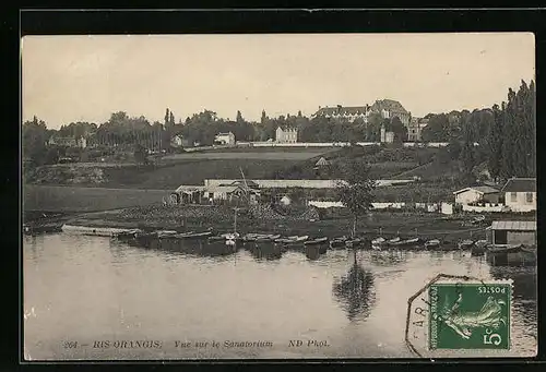 AK Ris-Orangis, Vue sur le Sanatorium