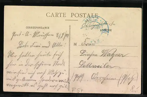 AK Pont-A-Mousson, Hopital et Cote de Mousson