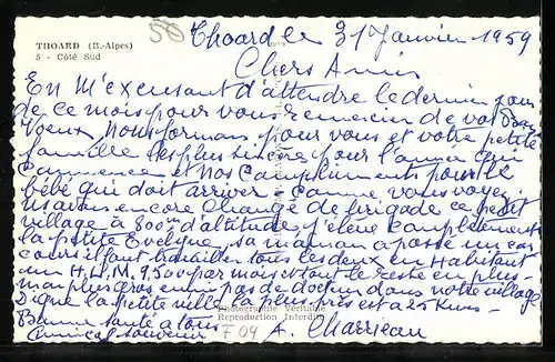 AK Thoard, Blick auf den Ort