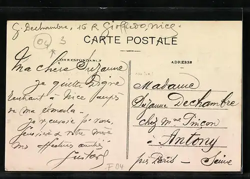 AK Digne, Vue panoramique prise des Basses-Sieyes