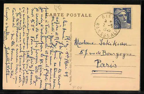 AK Riez, Place du Monument