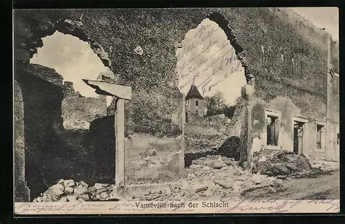 AK Varneville, Ruinen nach der Schlacht