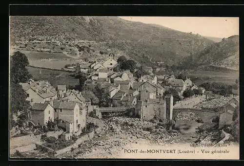 AK Pont-de-Montvert, Vue generale