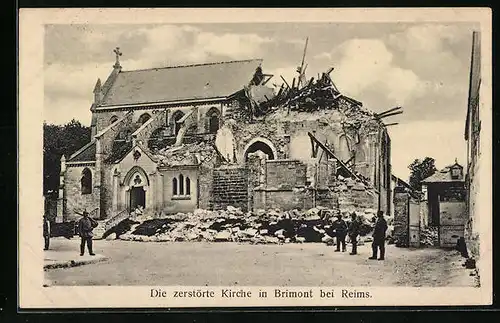 AK Brimont bei Reims, Die zerstörte Kirche