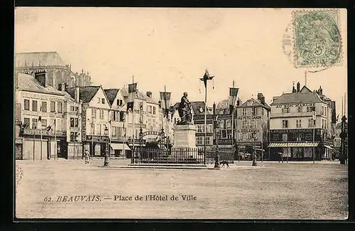 AK Beauvais, Place de l`Hotel de Ville