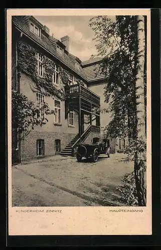 AK Zinnitz, Haupteingang des Kinderheims
