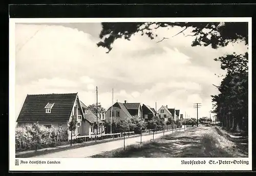 AK St.-Peter-Ording, Ordinger Häuser am Wald