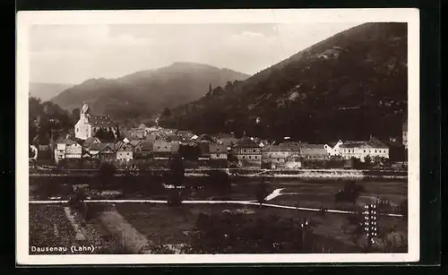 AK Dausenau /Lahn, Teilansicht mit Kirche