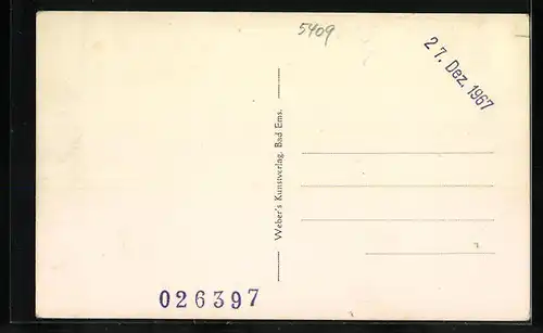 AK Dausenau /Lahn, Teilansicht mit Kirche