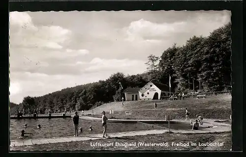 AK Ehlscheid /Westerwald, Freibad im Laubachtal